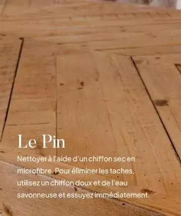 Entretien du buffet en bois de pin industriel